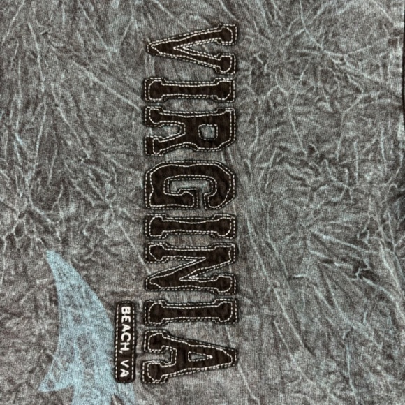 Virginia Beach T-Shirt Blue and Black, Anchor, VIRGINIA BEACH, VA Size XXL - Picture 3 of 12